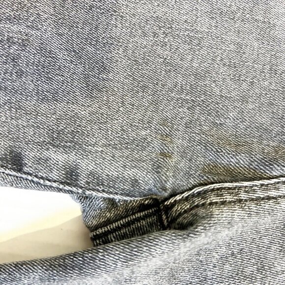 Agolde Sophie Hi Rise Skinny Amplify Size 29 Washed Black Gray Raw Hem - Picture 7 of 16